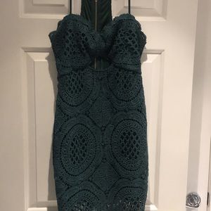 Luxxel emerald lace dress